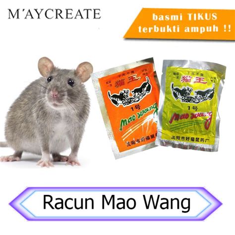 Maowang Mao Wang Racun Pembasmi Hama Tikus Racun Tikus Mati Kering