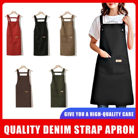 Waterproof Kitchen Apron Chef Bbq Cooking Baking Apron With Big Pocket