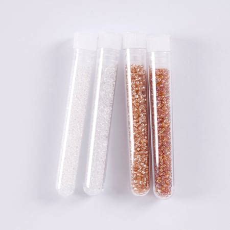 Tubes De Perles De Rocaille Tons Blancs Et Beiges Cr Alia Perles