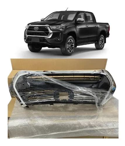 Grade Radiador Hilux 2021 2022 Cromado Black Piano Parcelamento Sem Juros