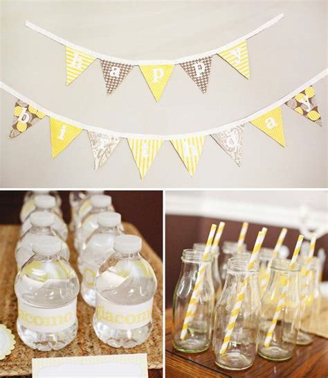 Summery Yellow First Birthday Party Hostess With The Mostess