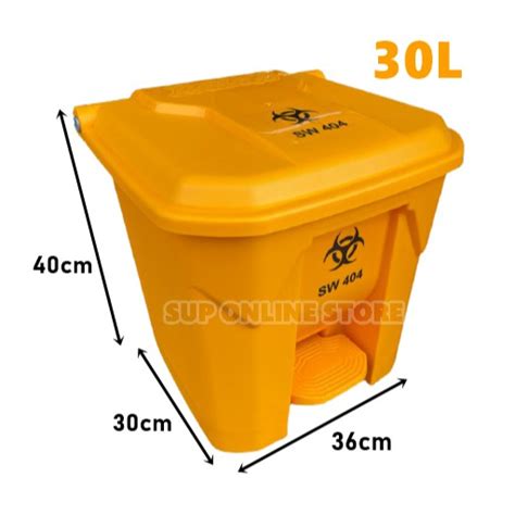 12L 15L 30L Clinical Waste Bin Biohazard Step On Bin Klinik