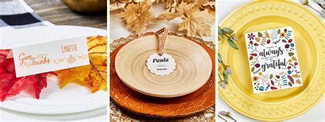 Free Printable Thanksgiving Place Cards Fit For A Feast Avery