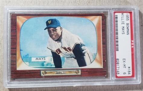 Bowman Willie Mays Psa New York Giants Ebay