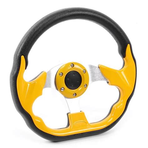 Dilwe Volant Sport 320mm 12 5po Volant De Sport Voiture Avec Bouton De