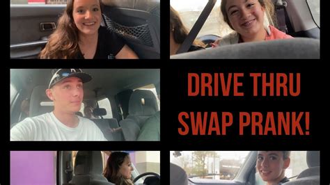 Our First Vlog DRIVE THRU SWAP PRANK YouTube