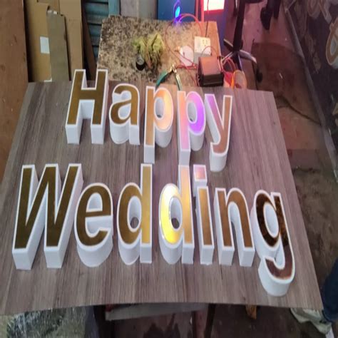 Alphabet Acrylic D Led Letter Sign Board For Outdoor Shape