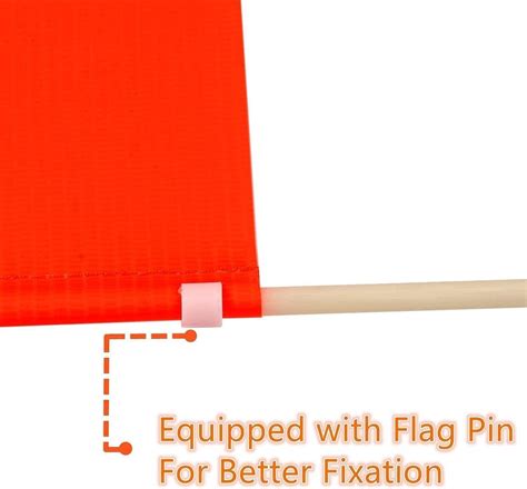 Uelfbaby Bike Safety Flag Kid Bike Trailer Flag High Visibility 6 Foot