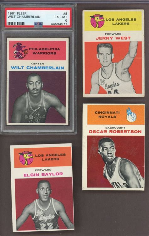 Fleer Basketball Complete Set Wilt Chamberlain Hof Rc Rookie