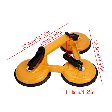 Aluminum Alloy Vacuum Suction Cup Glass Lifter Puller 3 Plates TDW EBay