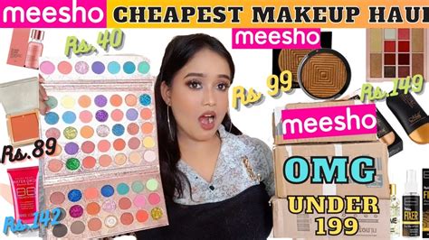 Meesho Huge Cheapest Makeup Haul Start Rs40 Omg 😱 Meesho Ka Sbse