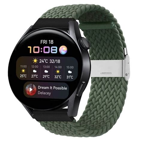 Fl Tat Elastiskt Armband Huawei Watch Mm Army Elgiganten