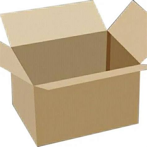 Brown Double Wall 5 Ply Plain Corrugated Kraft Paper Packaging Box