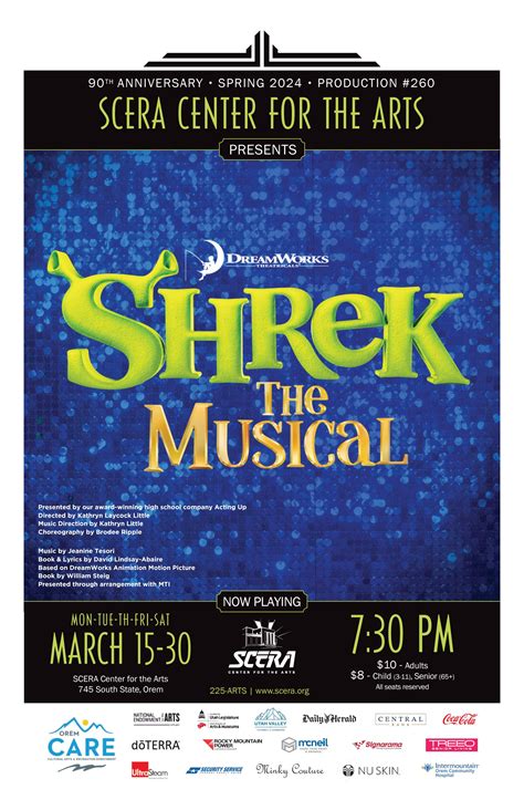 Digital Playbill Shrek The Musical By Scera Issuu