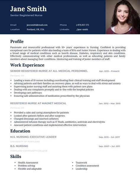 Sample Resume Format For Nurses Free 8 Sample Nursing Resume Templates In Pdf