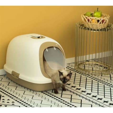 Fully Enclosed Hooded Odor Free Front Entry Cat Toilet 1 Unit Kroger