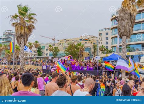 Tel Aviv 2023 Annual Lgbtq Pride Parade Editorial Image Image Of Community Lgbtq 280661530