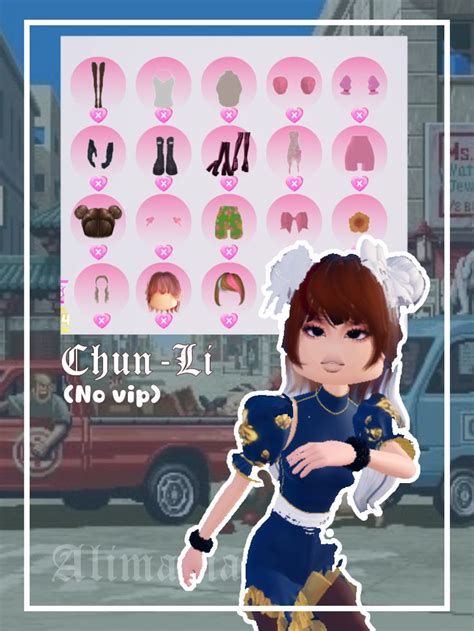 Chun Li Dress To Impress In Y K Outfit Ideas Dress To Impress