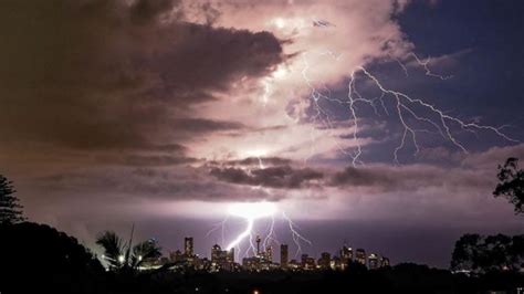 Sydney Weather Electrical Storm Heavy Rain Lash City News Au