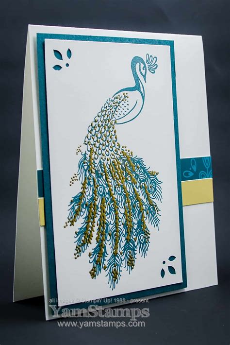 Pretty Peacock Lindas Stamping Blog Cards Handmade