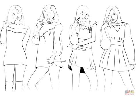 Blackpink Coloring Page Free Printable Coloring Pages