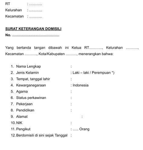 Contoh Surat Keterangan Domisili Serta Syarat Dan Tips Membuatnya Gramedia Literasi