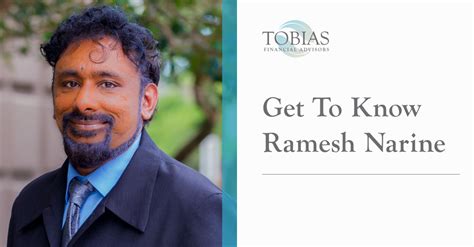 Get To Know Ramesh Narine Tobias Financial Advisors