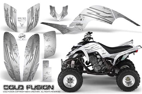 Yamaha Raptor 660 Creatorx Graphics Kit Cold Fusion White Creatorx Graphics The Best Graphic