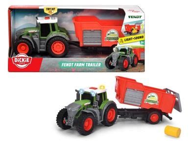 Dickie Farm Traktor Fendt z przyczepą 26 cm smyk