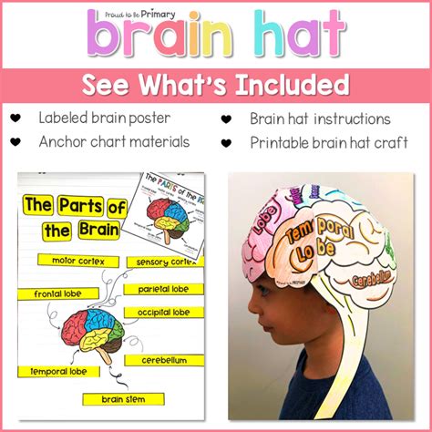 Human Brain Wearable Hat Craftn Proud To Be Primary