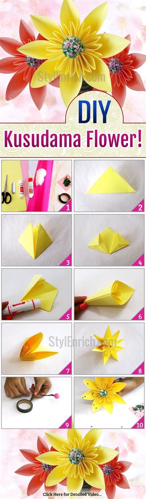 Origami ideas: Origami Kusudama Flower Printable Instructions