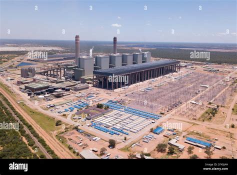 Power Station In South Africa Aerial View Of Medupi Power Plant Stock