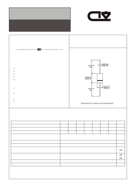 IN4004 datasheet(1/2 Pages) CHENG-YI | PLASTIC SILICON RECTIFIER