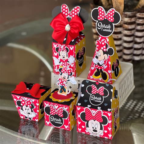 Personalizados Da Minnie Vermelha - 40 Personalizados Minnie Vermelha | Elo7 Produtos Especiais