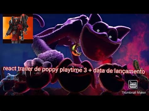 react trailer de poppy playtime 3 data de lançamento YouTube