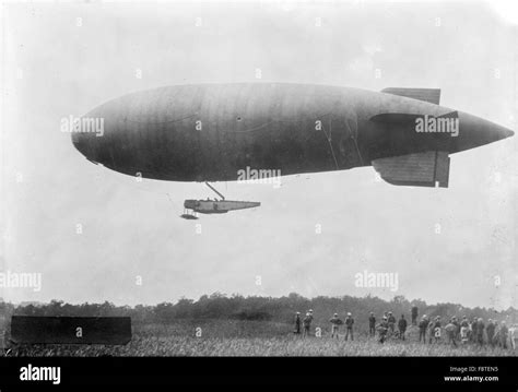 Goodyear Blimp Flying Black And White Stock Photos Images Alamy