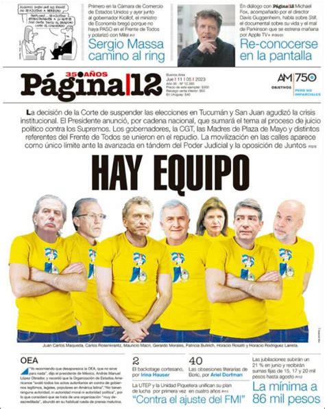 Mirá Los Principales Títulos De Los Diarios Argentinos De Hoy Infomate