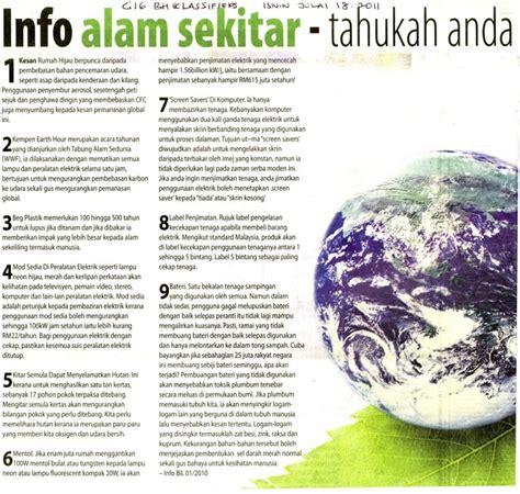 Infografik Alam Sekitar