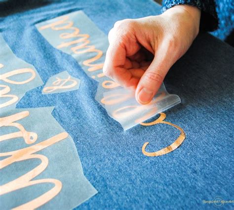 Carefully Remove The Protective Backing Of The Heat Transfer Vinyl