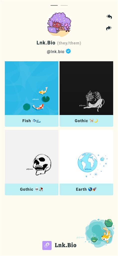 Fish Linkinbio Template For Lnk Bio Pages