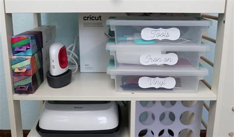 A Cricut Cart to Organize your Machine, Materials and Accessories ...