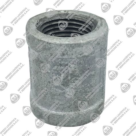 Union Simple O Copla Coupling Fierro Maleable Galvanizado Astm A