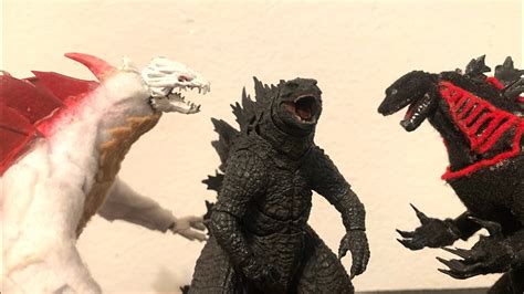 Godzilla Vs Shin Godzilla Vs Mega Godzilla Part 12 Stop Motion Youtube