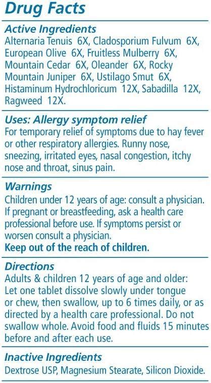 Allergy Mix Allergy Medication Allergy Pills for Adults & Kids Non ...