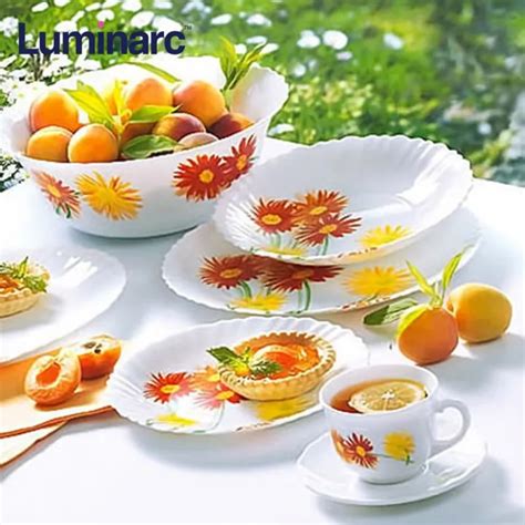 New Luminarc Marguerite Tempered Glass Coffee Cup And Saucer Cl