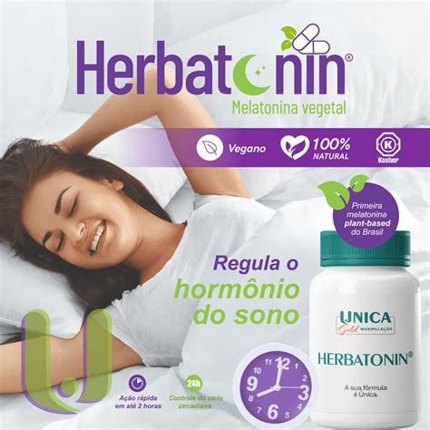 Herbatonin Melatonina Vegetal 50mg 30 Cápsulas Única Farmácia de