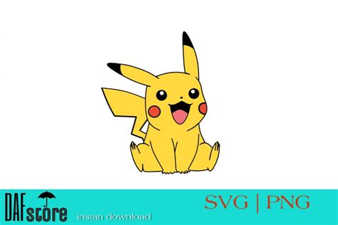 Pikachu SVG Pokemon SVG - Gravectory