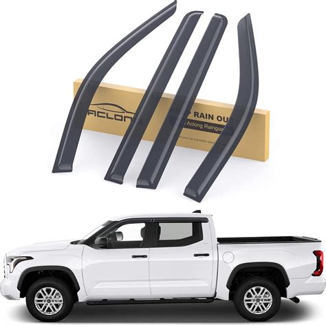 Aclong Protectores De Lluvia Ahumados Para Toyota Tundra