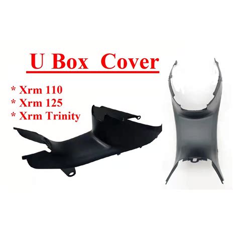 U Box Cover Xrm 110 Xrm 125 Xrm Trinity Black Lazada PH