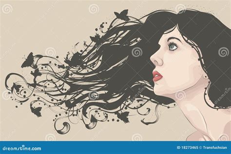 Long Flowing Hair Art